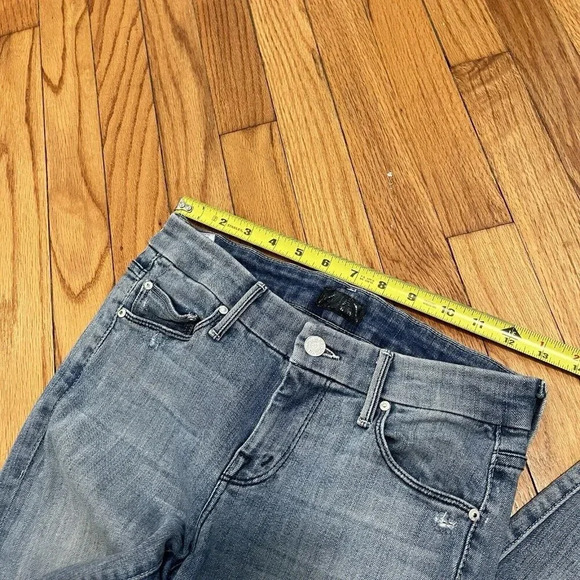 Mother Denim Looker Ankle Fray Jeans in Clear as Day Size 25 - Picture 12 of 12